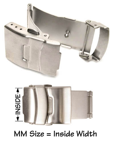 Double Push Button Clasp with Safety