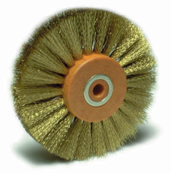 Scratch Brush Wheels, Crimped Brass Wire