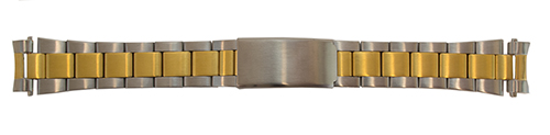 Bi-Color Metal Link watch Band from Cas-Ker