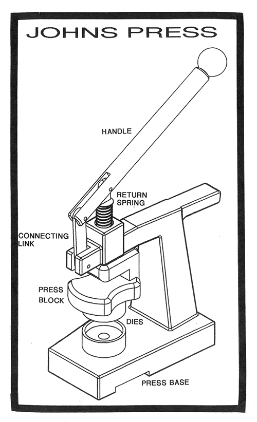 Johns Press, designed by a watchmaker