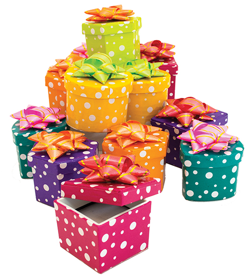 Polka Dot Ring Boxes