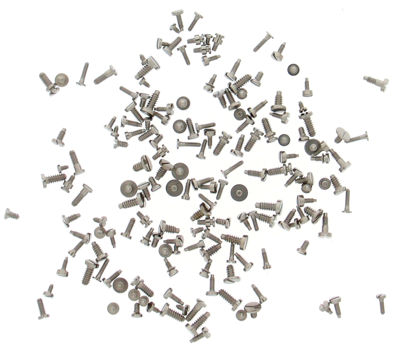 100 Tiny Screws for Battery Clasps Clamps Covers Quartz Watch Batteries Repair