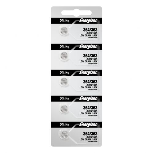 Renata Batteries 364 Silver Oxide Battery (5 Pack)