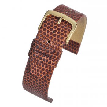 Light Brown Lizard Watch Strap W405