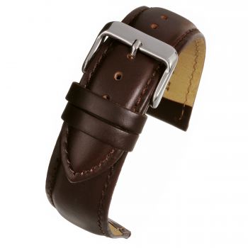 Heavy Padded Calf Watch Strap - Brown